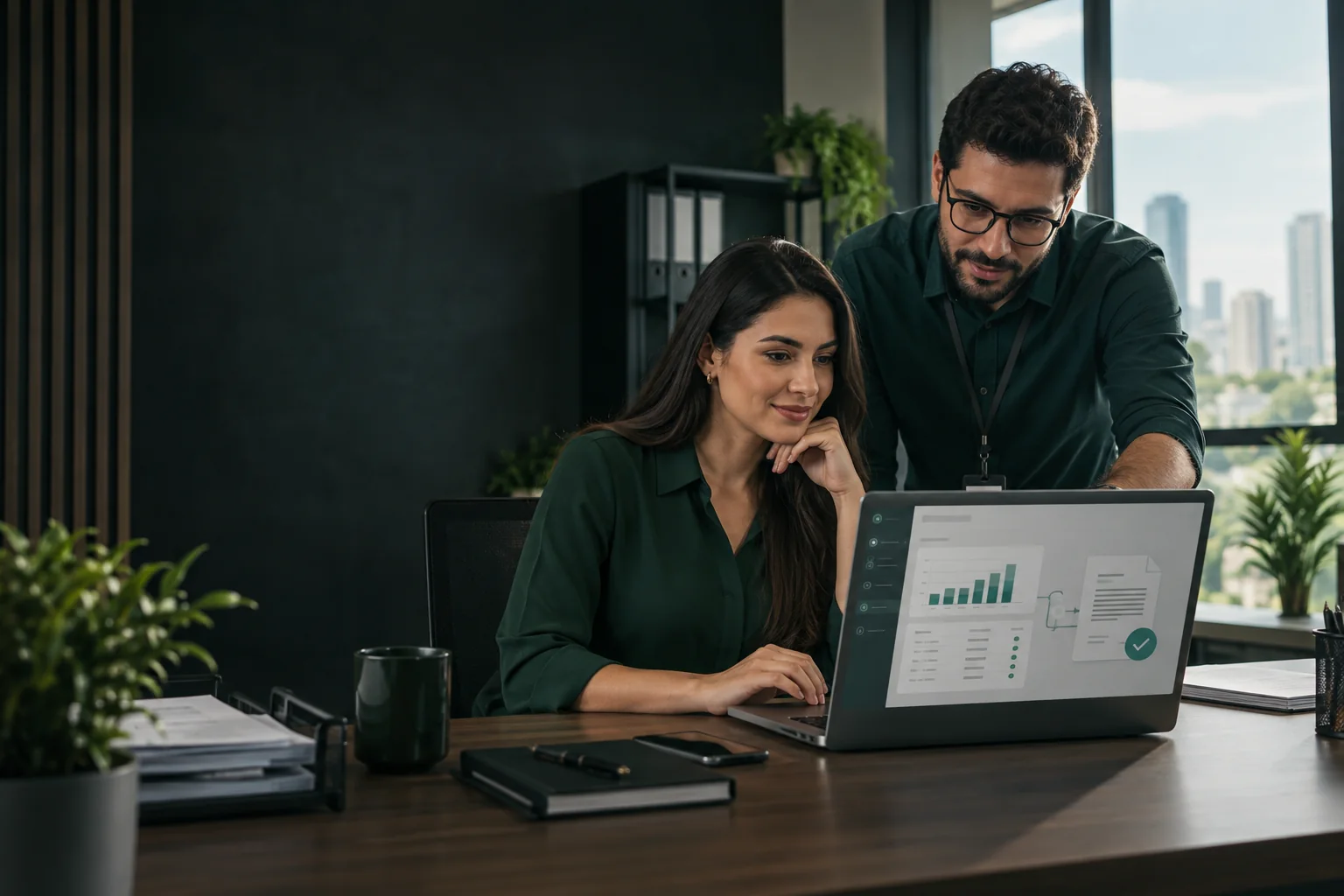 Profissionais configuram um Certificado Digital NF-e A1 em sistema ERP para emissão de notas fiscais eletrônicas.